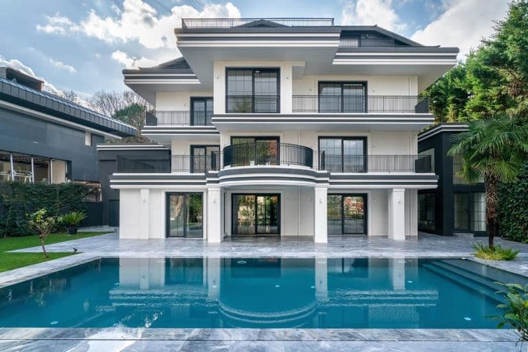 Acarkent'te Modern Dekorasyonlu Sıfır BR Villa 3